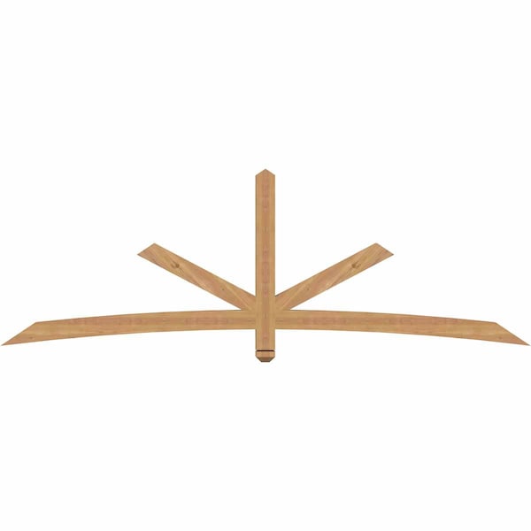 Ekena Millwork Alberta Smooth Timber Gable Bracket, Western Red Cedar, 96"W x 32"H x 3 1/2"D x 3 1/2"F, 8/12 Pitch GBW096X32X0404ALB00SWR - main